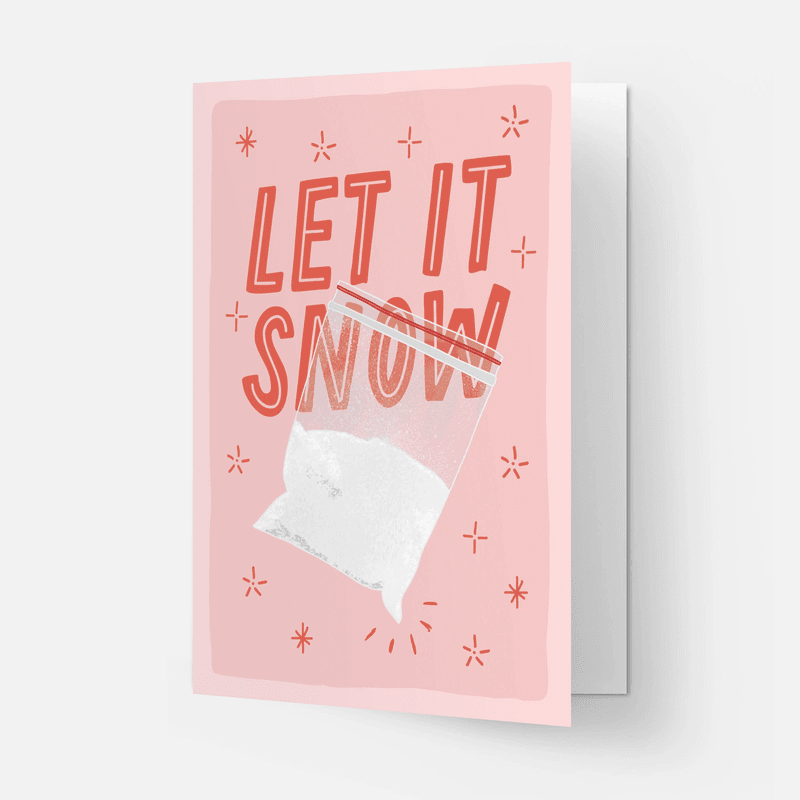 Let it Snow Gratulasjonskort