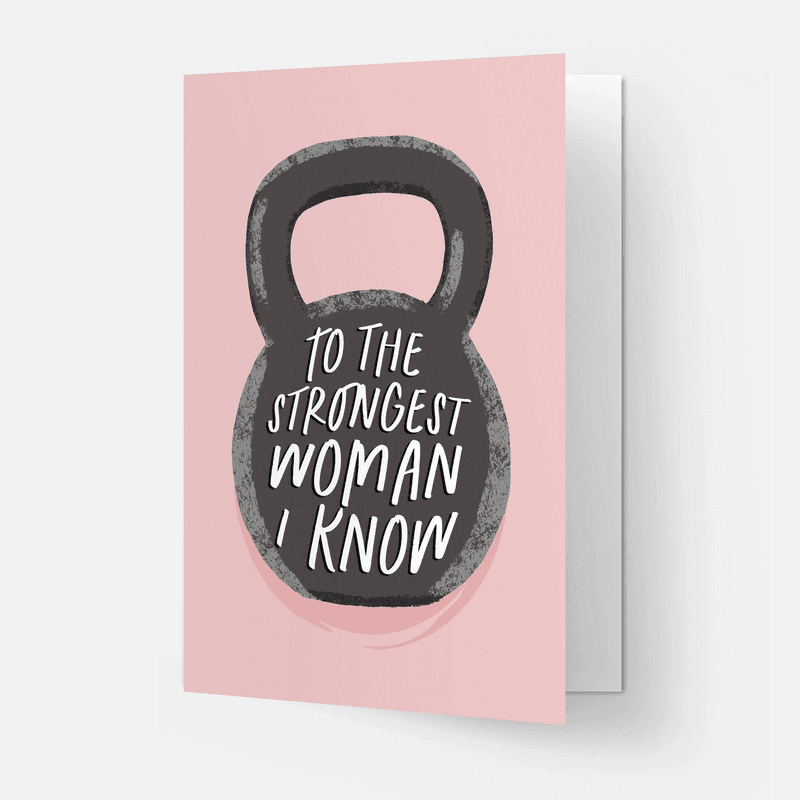 Strongest Woman Gratulasjonskort