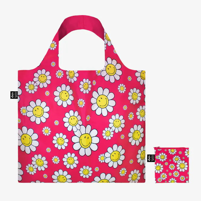 Hovedbilde Smiley Flowers Rasberry Handlenett