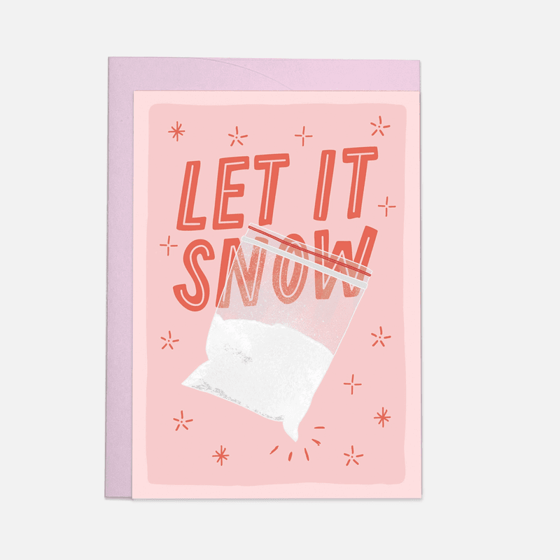 Let it Snow Gratulasjonskort