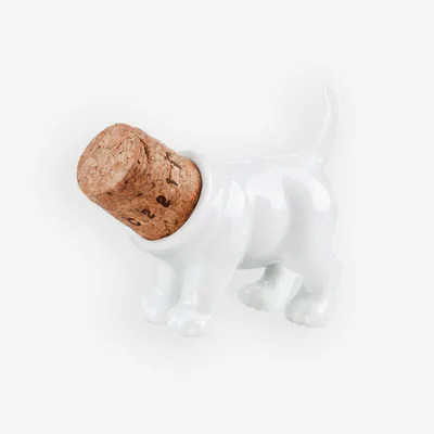 En gøyal vinstopper som holder vinen god helt til siste dråpe. Vinkorken er laget av porselen og kork.
